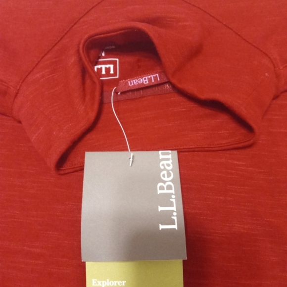 🆕 L.L Bean Women's Explorer Sweatshirt, Funnelneck, Red Wine, Medium, NWT - Picture 10 of 13